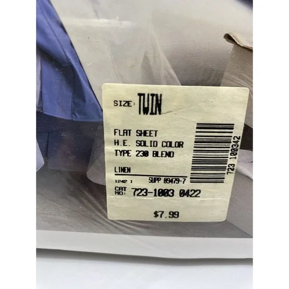 Home Expressions JCP Home Collection Flat Sheet New In Package Beige Made In USA - Picture 5 of 6